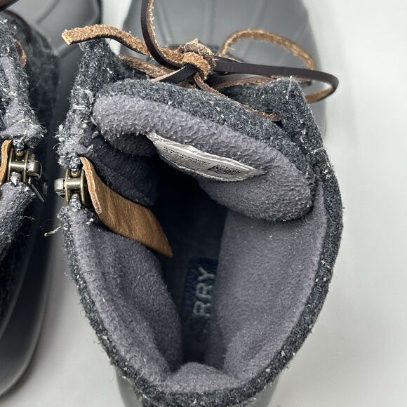 Sperry Womens Gray Size 6 Quilted Duck Boots rain Snow Boot Shoes STS97562 - Picture 11 of 16